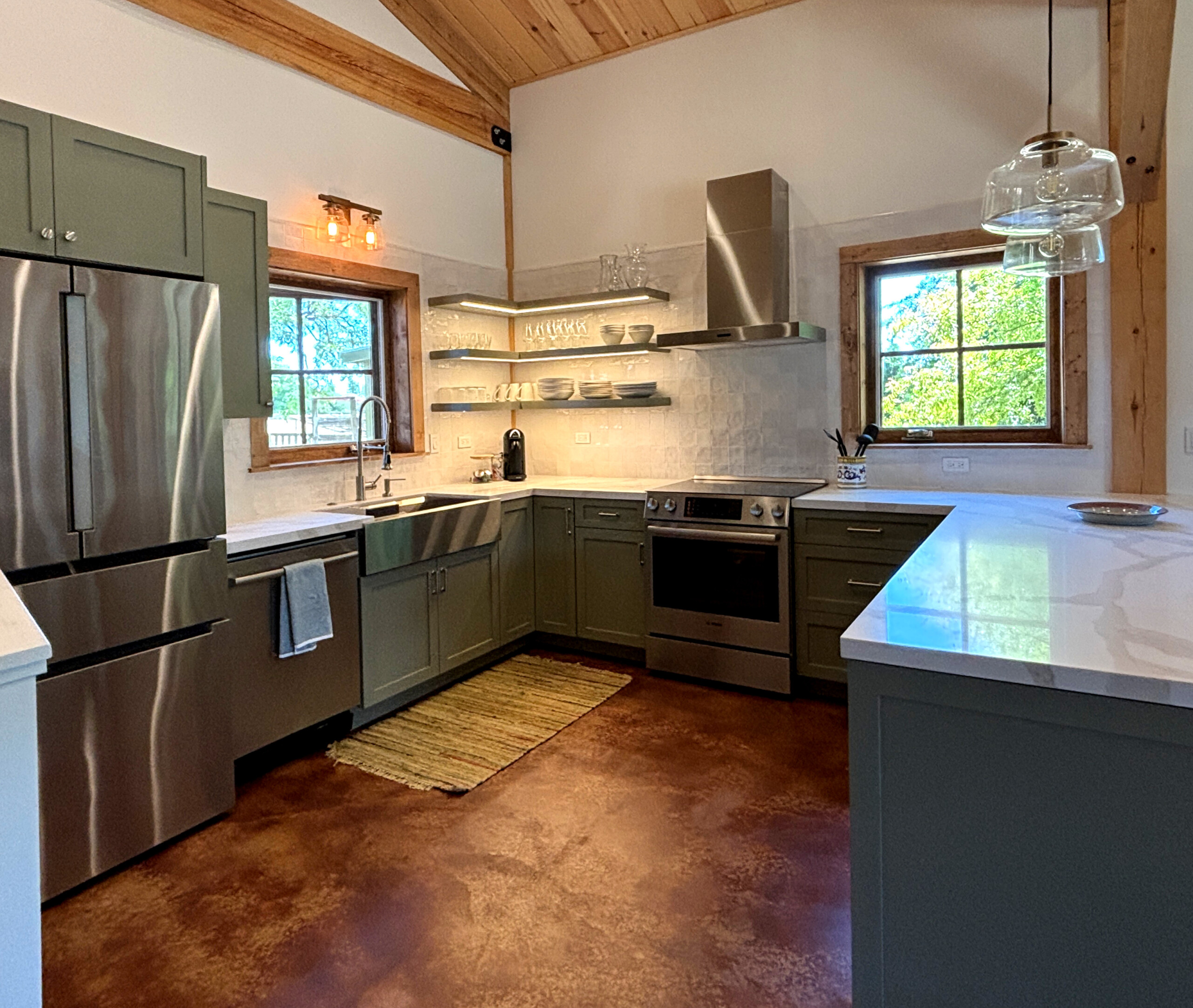 Breakfast Kitchen with Open Shelving