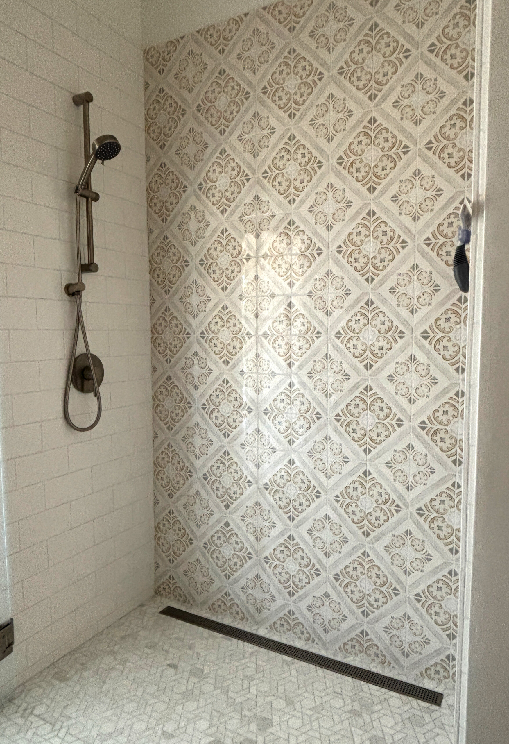 Walk in Tiled Shower